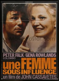 1s994 WOMAN UNDER THE INFLUENCE French 1p 1976 John Cassavetes, c/u of Peter Falk & Gena Rowlands!