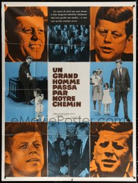 1s996 YEARS OF LIGHTNING DAY OF DRUMS French 1p 1966 John F. Kennedy documentary, different montage!