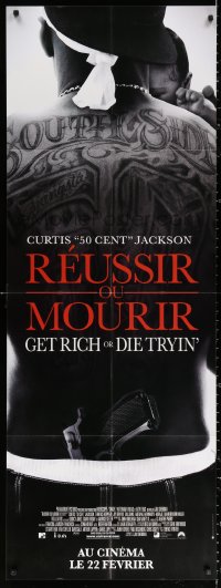 1s547 GET RICH OR DIE TRYIN' French door panel 2006 tattooed Curtis 50 Cent Jackson holding baby!