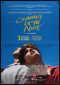 1s444 CALL ME BY YOUR NAME Italian 1p 2018 Hammer, Chalamet, gay homosexual romantic melodrama!