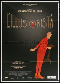 1s477 ILLUSIONIST Italian 1p 2010 cool magician cartoon with a screenplay by Jacques Tati!