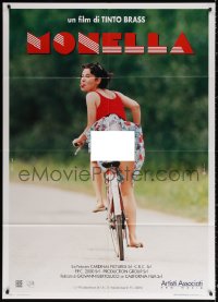 1s493 MONELLA Italian 1p 1998 directed by Tinto Brass, sexy image of Anna Ammirati on bike!