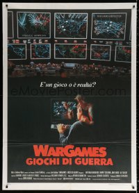 1s535 WARGAMES Italian 1p 1983 Matthew Broderick plays video games to start World War III!