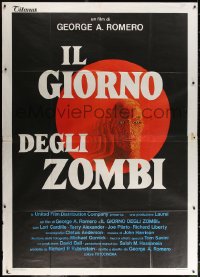 1s387 DAY OF THE DEAD Italian 2p 1986 George Romero's Night of the Living Dead zombie sequel, rare!