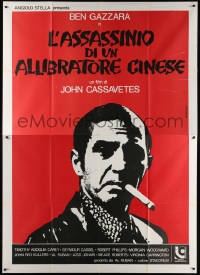 1s404 KILLING OF A CHINESE BOOKIE Italian 2p 1980 John Cassavetes, art of Ben Gazzara by Setaccioli