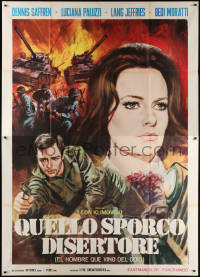 1s425 SOLDIER NAMED JOE Italian 2p 1971 Luca Crovato art of Dennis Saffren & Lucianna Paluzzi!