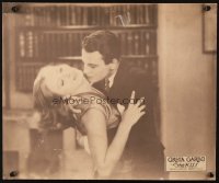 1s147 KISS jumbo LC 1929 close up of Greta Garbo resisting Lew Ayres' passionate embrace!