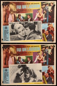 1s205 ONCE A THIEF 2 Mexican LCs 1966 two great images of sexy Ann-Margret & Alain Delon!