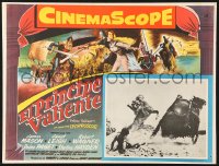 1s224 PRINCE VALIANT Mexican LC 1954 Robert Wagner, Janet Leigh, cool border art!
