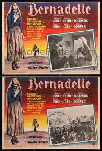 1s172 SONG OF BERNADETTE 8 Mexican LCs 1944 Best Actress winner Jennifer Jones, Eythe, Bickford