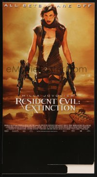 1s045 RESIDENT EVIL: EXTINCTION 8x15 Dutch standee 2007 sexy zombie killer Milla Jovovich!