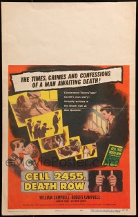1s260 CELL 2455 DEATH ROW WC 1955 biography of Caryl Chessman, no. 1 condemned convict!