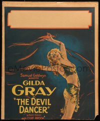 1s271 DEVIL DANCER WC 1927 great full-length art of sexy shimmy dancer Gilda Gray, ultra rare!