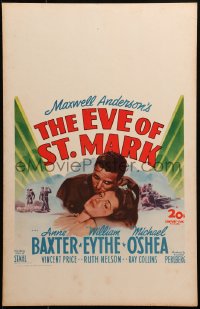 1s277 EVE OF ST. MARK WC 1944 lovers Anne Baxter & William Eythe are separated by World War II!