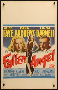 1s280 FALLEN ANGEL WC 1945 Preminger, pretty Alice Faye, Dana Andrews, sexy bad girl Linda Darnell!