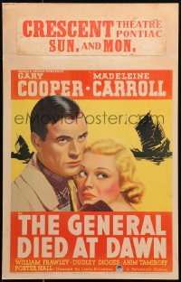 1s289 GENERAL DIED AT DAWN WC 1936 Gary Cooper is a mercenary in China in love w/Madeleine Carroll!