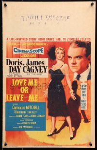 1s311 LOVE ME OR LEAVE ME WC 1955 art of sexy Doris Day as famed Ruth Etting & James Cagney by Alix