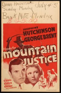 1s320 MOUNTAIN JUSTICE WC 1937 doctor George Brent & nurse Hutchinson w/ whipping hillbillies!