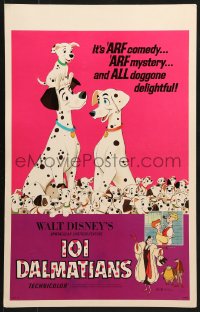 1s327 ONE HUNDRED & ONE DALMATIANS WC R1969 most classic Walt Disney canine family cartoon!