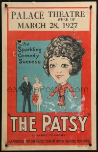 1s328 PATSY stage play WC 1927 wacky art of woman w/tiny body & big head, Sparkling Comedy Success!