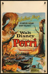 1s329 PERRI WC 1957 Disney's fabulous first in motion picture story-telling, wacky squirrels!