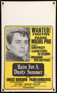 1s332 RAIN FOR A DUSTY SUMMER WC 1971 WANTED Padre Miguel Pro accused of leading people to freedom!