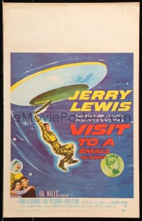 1s364 VISIT TO A SMALL PLANET WC 1960 wacky alien Jerry Lewis saucers down to Earth from space!