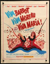 1s365 VIVA MARIA WC 1965 Louis Malle, sexiest French babes Brigitte Bardot & Jeanne Moreau!
