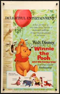 1s370 WINNIE THE POOH & THE HONEY TREE WC 1966 Disney, Eeyore, Rabbit & Christopher Robin!