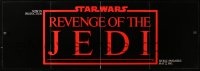 1s079 RETURN OF THE JEDI promo brochure 1983 unfolds to make a 15x44 Revenge of the Jedi poster!