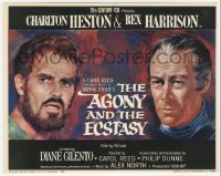 1t011 AGONY & THE ECSTASY color 8x10 still 1965 Terpning art of Charlton Heston & Rex Harrison!