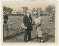 1t248 COLLEGE candid 8x10 still 1927 Buster Keaton touching up his makeup between baseball scenes!
