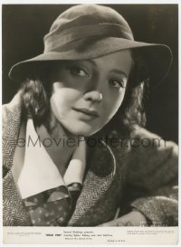 1t274 DEAD END 7.25x9.75 still 1937 wonderful close portrait of Sylvia Sidney wearing hat!