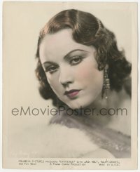 1t018 DIRIGIBLE color 8x10 still 1931 head & shoulders portrait of beautiful Fay Wray, Frank Capra!