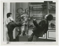 1t321 ENTER THE DRAGON 8x10.25 still 1973 great image of barechested Bruce Lee kicking bad guy!