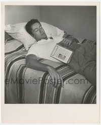 1t340 FARLEY GRANGER deluxe 8x10 still 1949 asleep with book at his mother's apartment by Beerman!