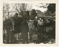 1t360 FORBIDDEN VALLEY candid 8x10.25 still 1938 Noah Beery Jr. in an example of filming difficulty!