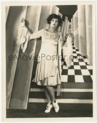 1t381 GET YOUR MAN 8x10.25 still 1927 full-length Clara Bow modeling afternoon dress by Richee!