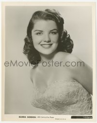 1t397 GLORIA GORDON 8x10 still 1940s pretty waist-high smiling portrait in low-cut gown!