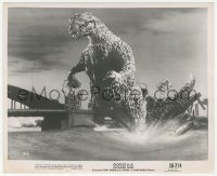 1t402 GODZILLA 8.25x10 still 1956 special effects scene with the rubbery monster destroying bridge!