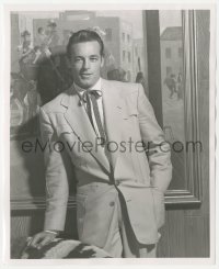 1t418 GUY MADISON 8.25x10 still 1954 Warner Bros. studio portrait in suit & tie by Bert Six!