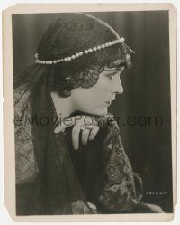 1t438 HOTEL IMPERIAL 8.25x10.25 still 1927 profile portrait of beautiful Pola Negri in black lace!