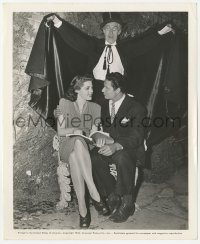 1t441 HOUSE OF FRANKENSTEIN candid 8.25x10 still 1944 John Carradine over Anne Gwynne & Coe on set!