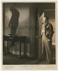 1t469 INTRIGUE 8.25x10 still 1947 cool image of George Raft with shadow of a hanged man!