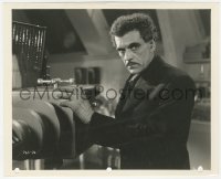 1t473 INVISIBLE RAY 8.25x10 still 1936 Boris Karloff stealthily entering the home of Bela Lugosi!