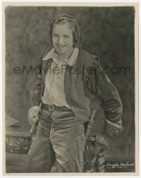 1t477 IRON MASK 8x10 key book still 1929 portrait of Douglas Fairbanks in costume as D'Artagnan!