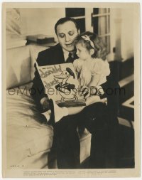 1t484 JACK BENNY 8x10.25 still 1936 reading Donald Duck book to his adopted daughter Joan!