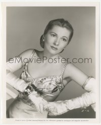 1t507 JOAN FONTAINE 8.25x10 still 1947 c/u in beautiful embroidered gown with long gloves!