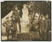 1t509 JOHANNA ENLISTS 8.25x10 still 1918 soldiers admire pretty Mary Pickford standing on trunks!