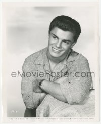 1t511 JOHN SAXON 8.25x10 still 1956 super young Universal portrait at the start of his career!